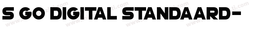 s go Digital Standaard字体转换